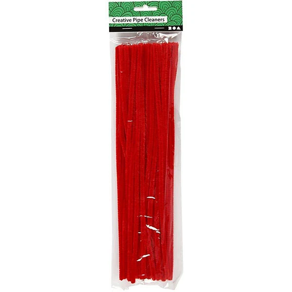 Chenille, 6 mm, 30 cm, 50 stk